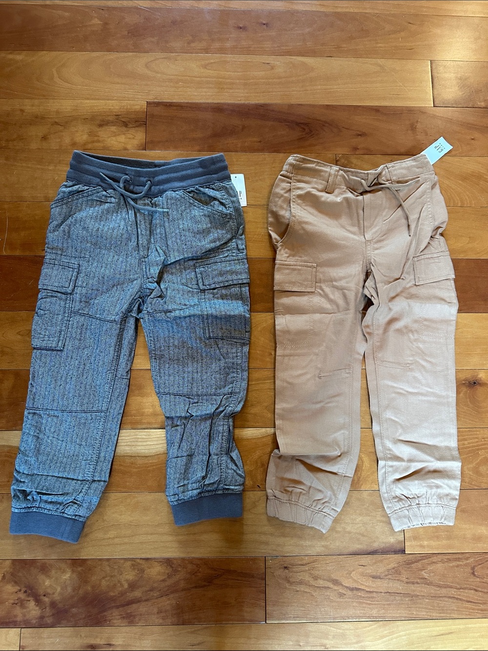 GAP Kids Cargo Joggers in Gray and Tan